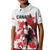 Personalized Canada 2024 Soccer Kid Polo Shirt Canadian Player Maple Leaf