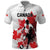 Personalized Canada 2024 Soccer Polo Shirt Canadian Player Maple Leaf