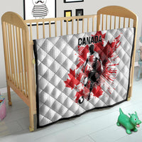 Canada 2024 Soccer Quilt Canadian Player Maple Leaf - Wonder Print Shop