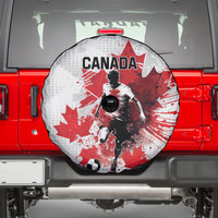 Canada 2024 Soccer Spare Tire Cover Canadian Player Maple Leaf - Wonder Print Shop