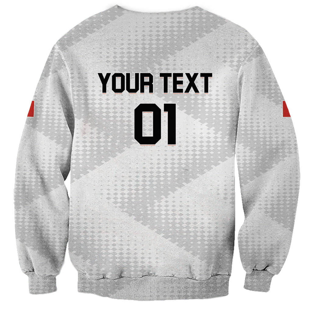 Personalized Canada 2024 Soccer Sweatshirt Canadian Player Maple Leaf - Wonder Print Shop