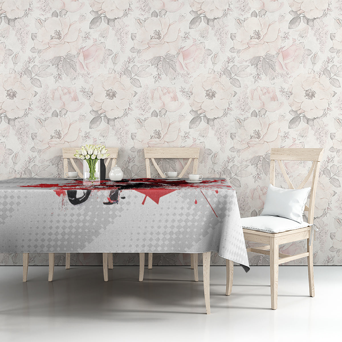 Canada 2024 Soccer Tablecloth Canadian Player Maple Leaf - Wonder Print Shop