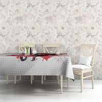 Canada 2024 Soccer Tablecloth Canadian Player Maple Leaf - Wonder Print Shop