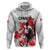 Personalized Canada 2024 Soccer Zip Hoodie Canadian Player Maple Leaf