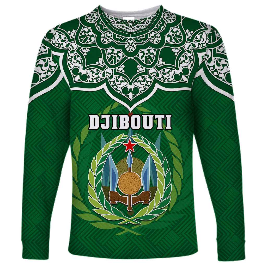 custom-djibouti-long-sleeve-shirt-jabuuti-emblem-with-islamic-floral-circle