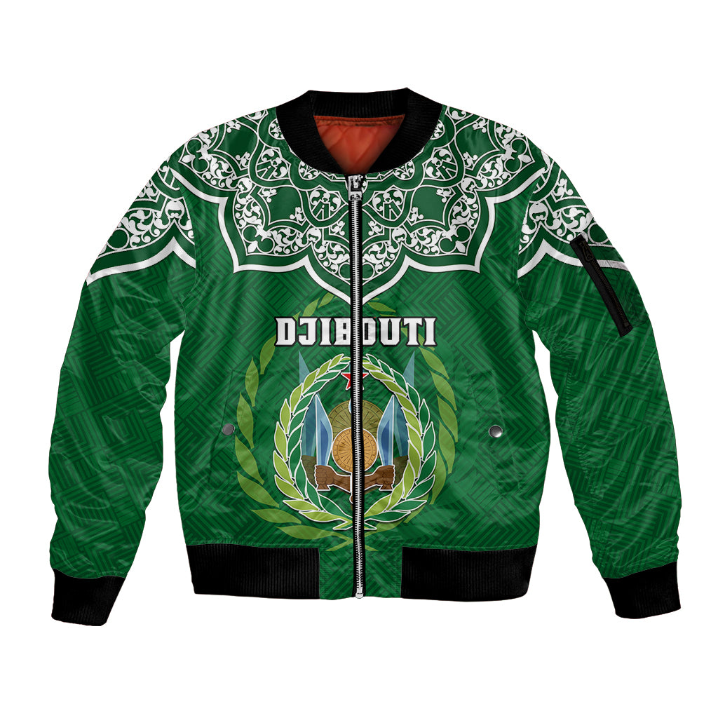 custom-djibouti-sleeve-zip-bomber-jacket-jabuuti-emblem-with-islamic-floral-circle