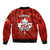 1 July Canada Independence Day Sleeve Zip Bomber Jacket Canadian Maple Leaf Happy 156th Anniversary - Wonder Print Shop