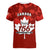 1 July Canada Independence Day Women V Neck T Shirt Canadian Maple Leaf Happy 156th Anniversary - Wonder Print Shop