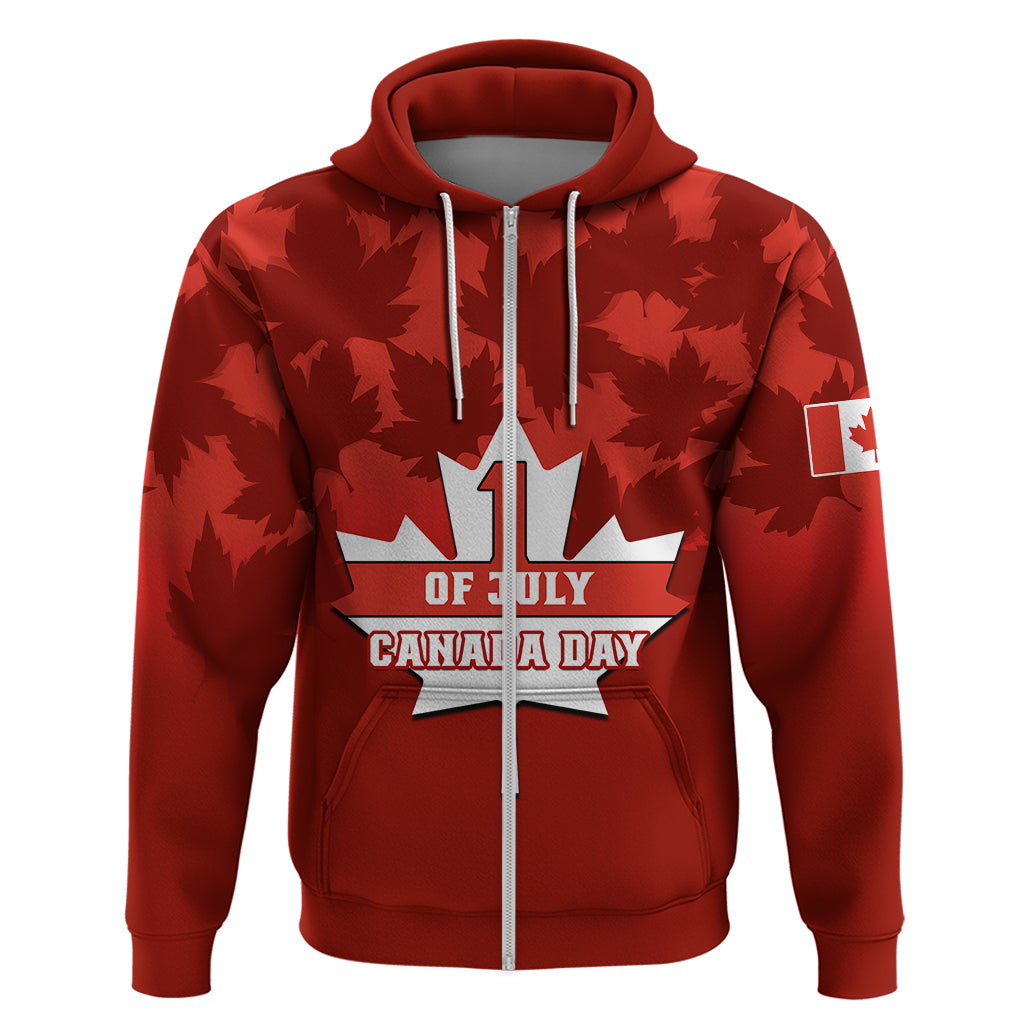 Custom 1 July Canada Independence Day Hoodie Canadian Maple Leaf Happy 156th Anniversary - Wonder Print Shop