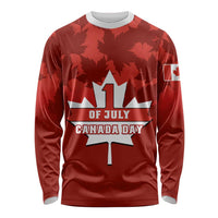 Custom 1 July Canada Independence Day Long Sleeve Shirt Canadian Maple Leaf Happy 156th Anniversary LT01