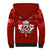 Custom 1 July Canada Independence Day Sherpa Hoodie Canadian Maple Leaf Happy 156th Anniversary - Wonder Print Shop