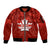 Custom 1 July Canada Independence Day Sleeve Zip Bomber Jacket Canadian Maple Leaf Happy 156th Anniversary - Wonder Print Shop