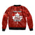 Custom 1 July Canada Independence Day Sleeve Zip Bomber Jacket Canadian Maple Leaf Happy 156th Anniversary - Wonder Print Shop