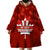 Custom 1 July Canada Independence Day Wearable Blanket Hoodie Canadian Maple Leaf Happy 156th Anniversary - Wonder Print Shop