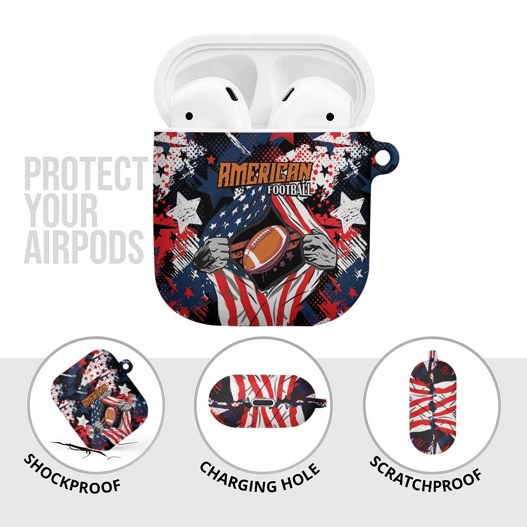 American Football Grunge AirPods Case Special Version - Wonder Print Shop