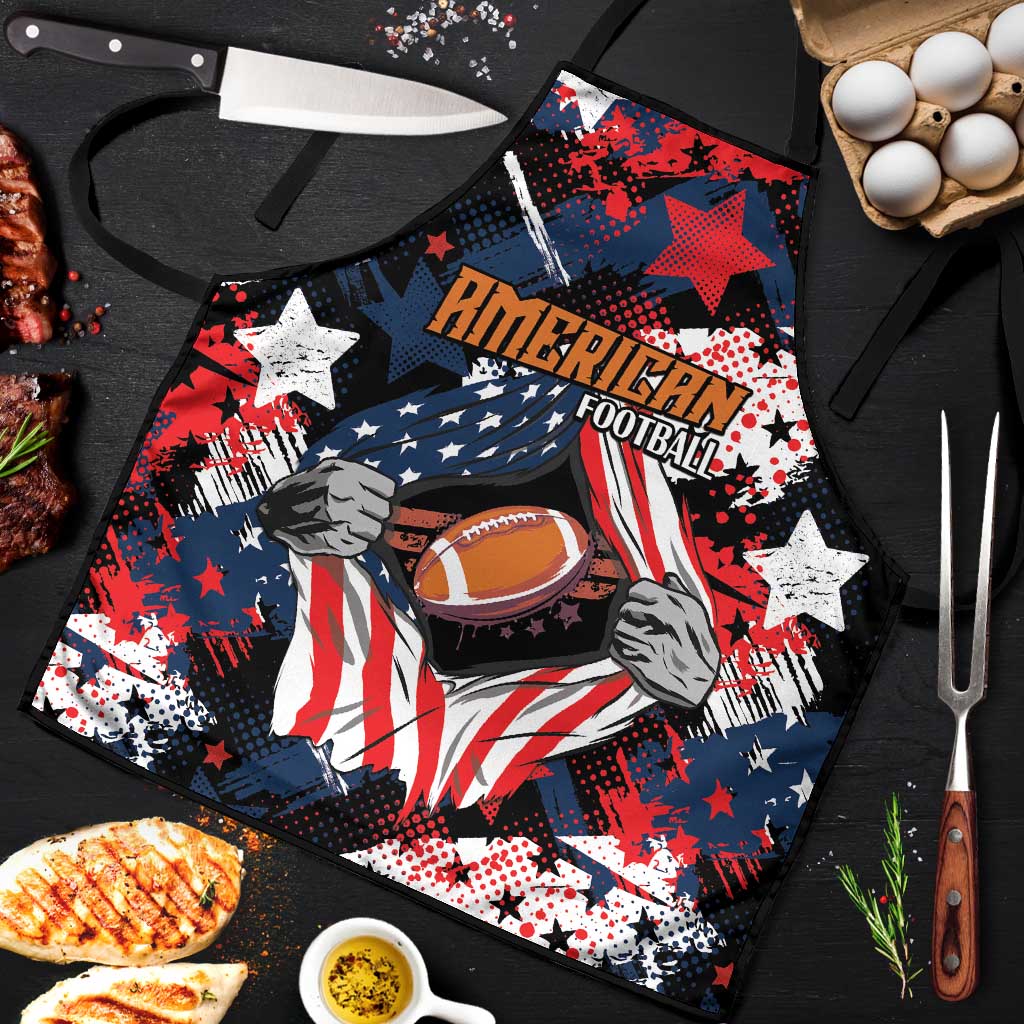 American Football Grunge Apron Special Version - Wonder Print Shop
