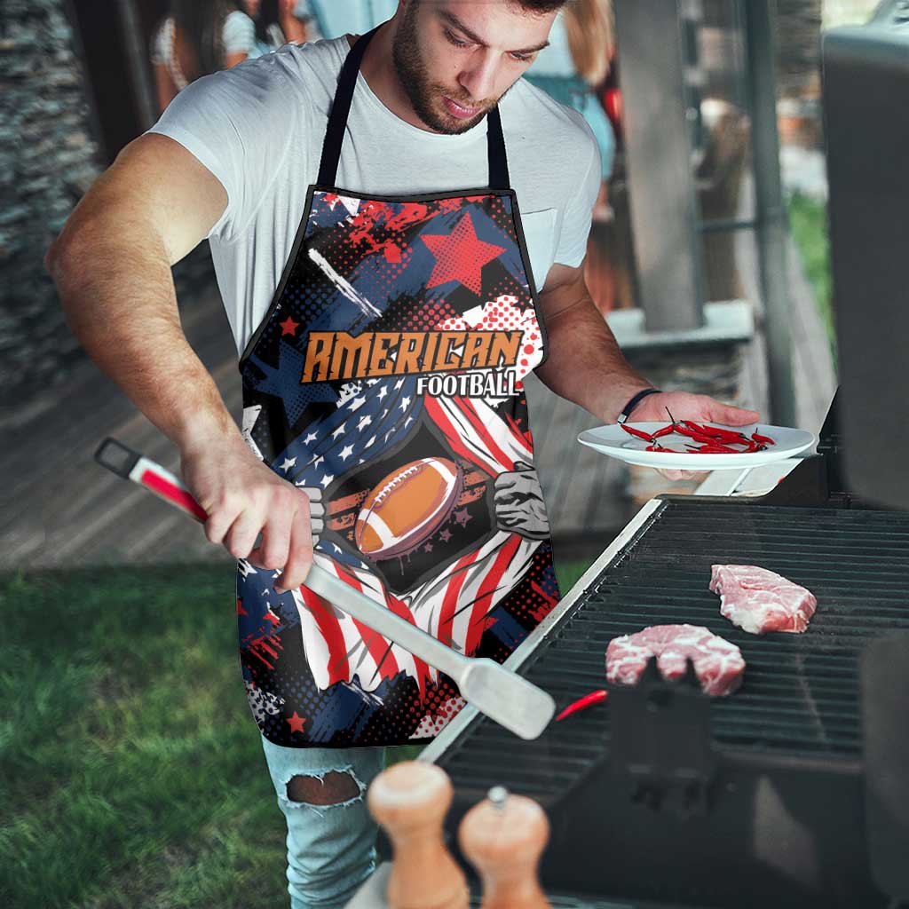 American Football Grunge Apron Special Version - Wonder Print Shop