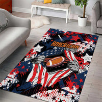 American Football Grunge Area Rug Special Version - Wonder Print Shop