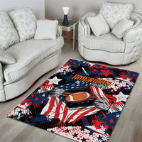 American Football Grunge Area Rug Special Version - Wonder Print Shop