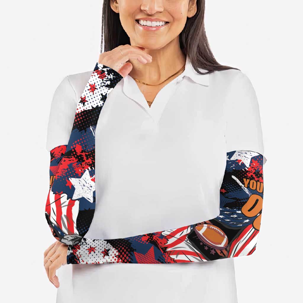 Custom American Football Grunge Arm Sleeves Special Version - Wonder Print Shop