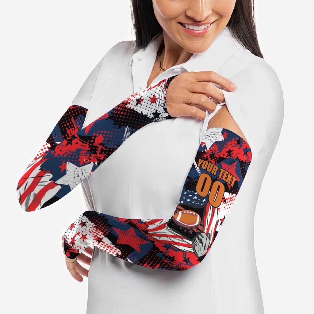 Custom American Football Grunge Arm Sleeves Special Version - Wonder Print Shop