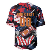 Custom American Football Grunge Baseball Jersey Special Version - Wonder Print Shop