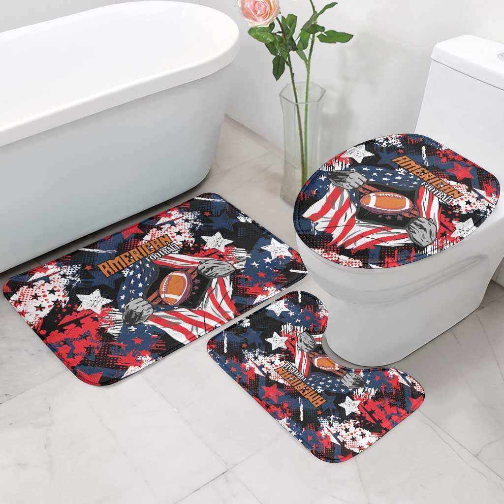 American Football Grunge Bathroom Set Special Version - Wonder Print Shop