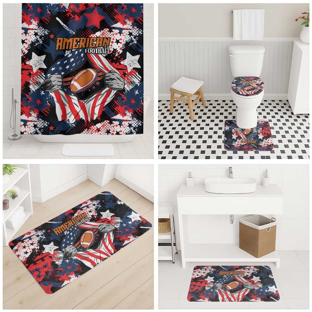 American Football Grunge Bathroom Set Special Version - Wonder Print Shop