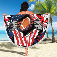 American Football Grunge Beach Blanket Special Version - Wonder Print Shop