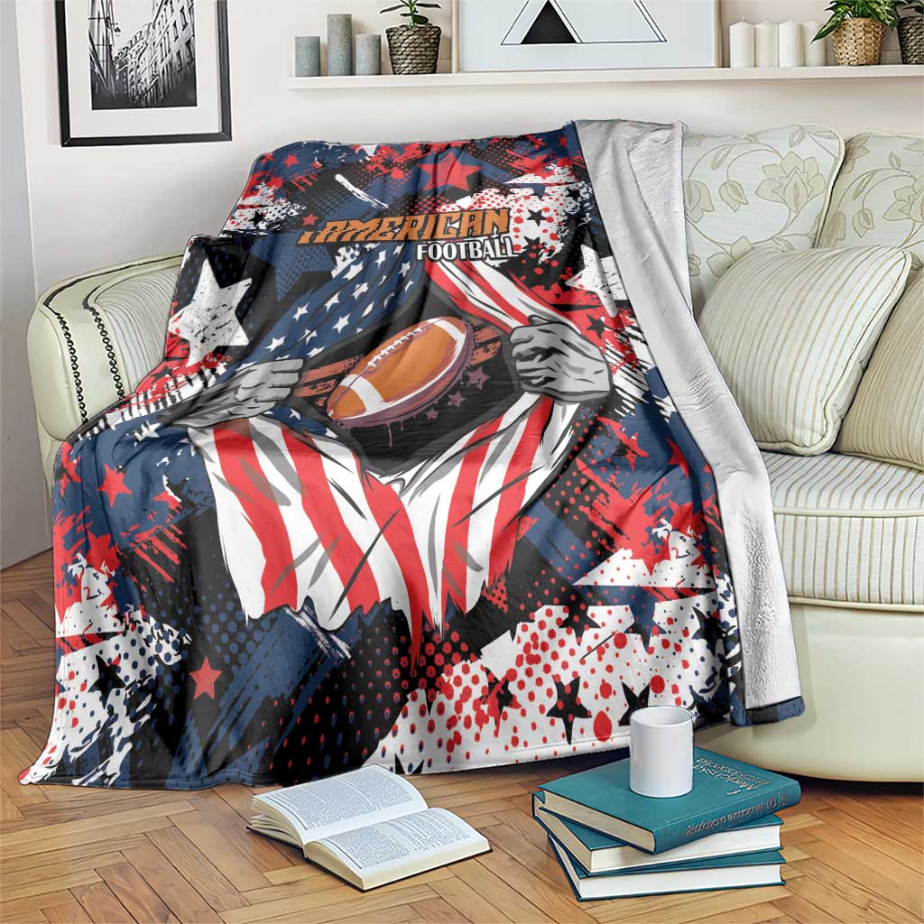 American Football Grunge Blanket Special Version - Wonder Print Shop