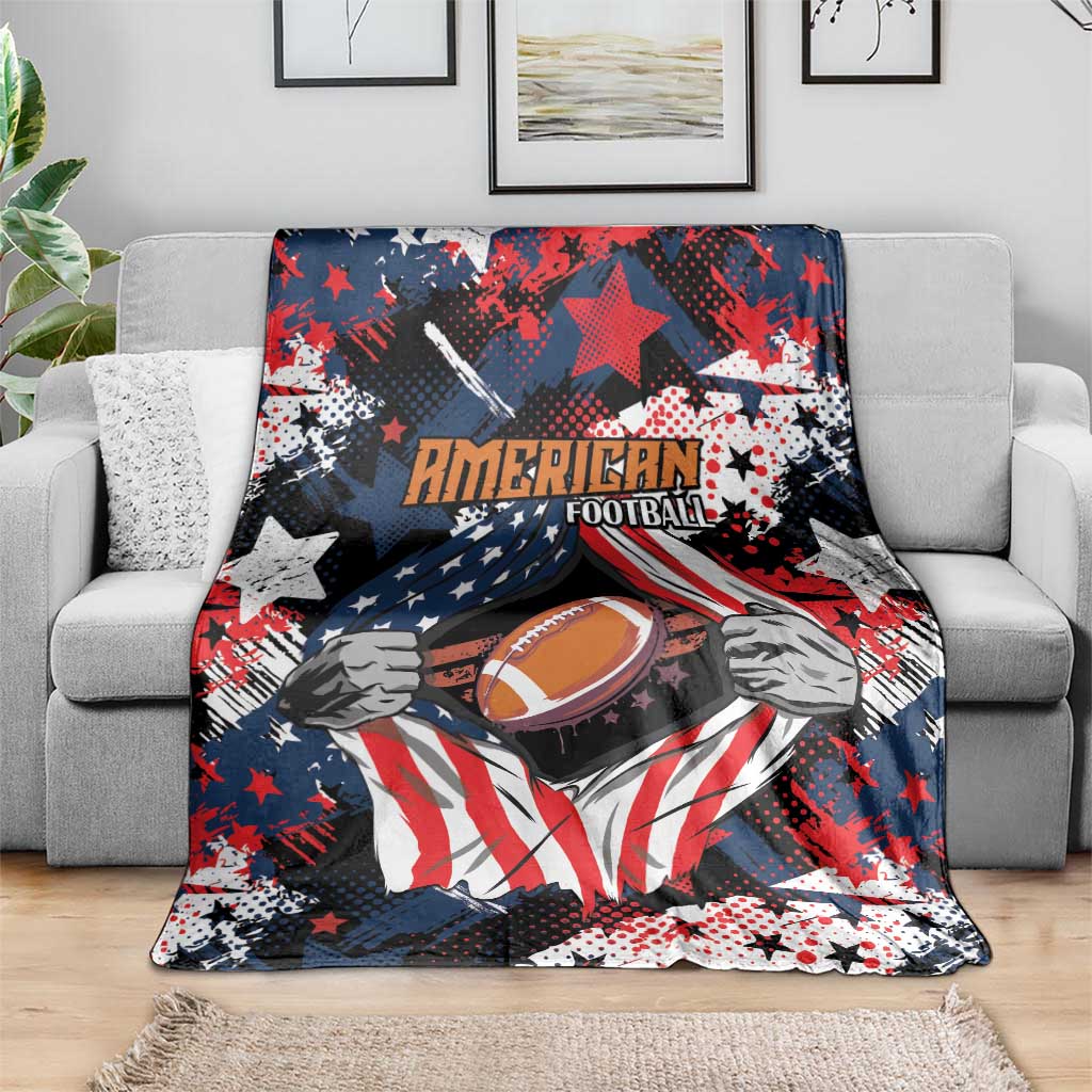 American Football Grunge Blanket Special Version - Wonder Print Shop