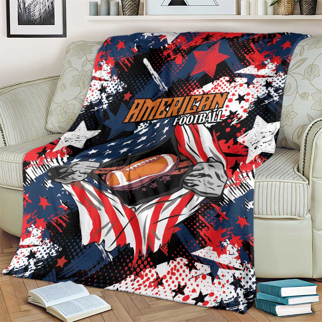 American Football Grunge Blanket Special Version - Wonder Print Shop