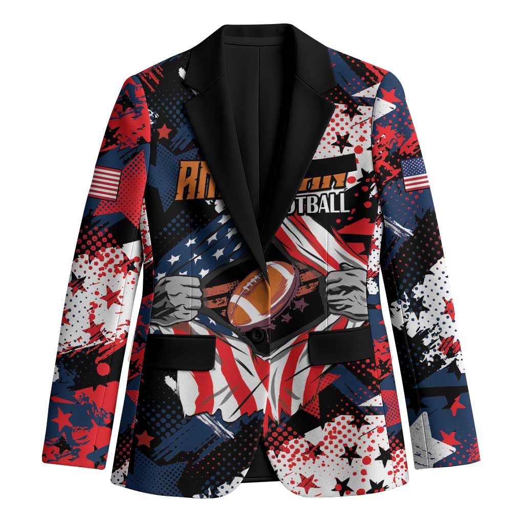 Custom American Football Grunge Blazer Special Version - Wonder Print Shop