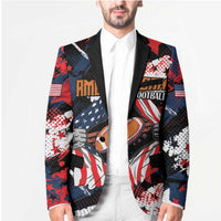 Custom American Football Grunge Blazer Special Version - Wonder Print Shop