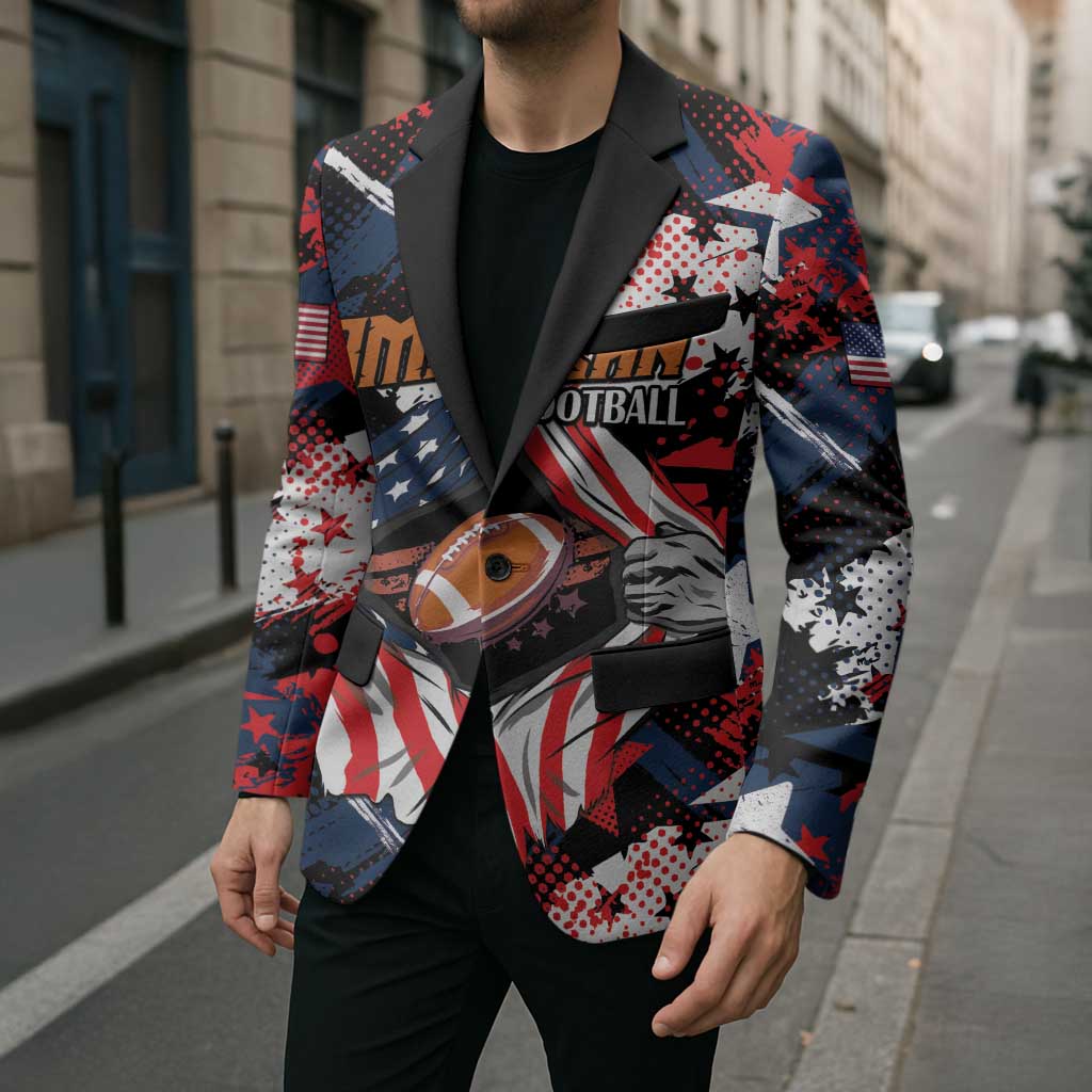 Custom American Football Grunge Blazer Special Version - Wonder Print Shop