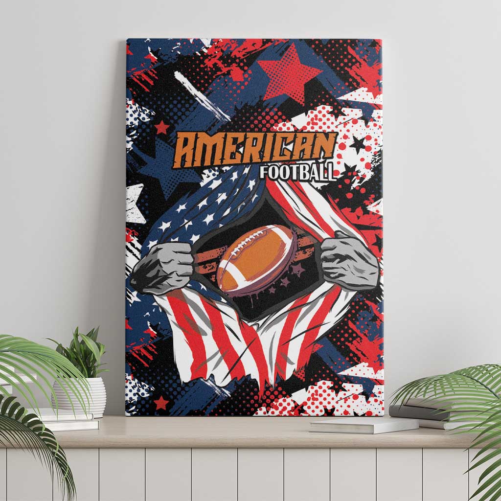 American Football Grunge Canvas Wall Art Special Version - Wonder Print Shop