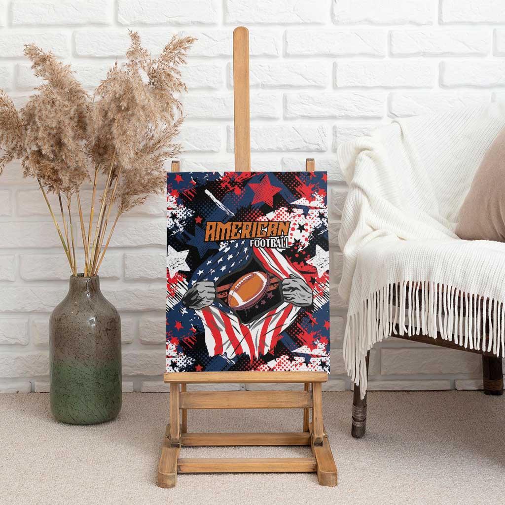 American Football Grunge Canvas Wall Art Special Version - Wonder Print Shop