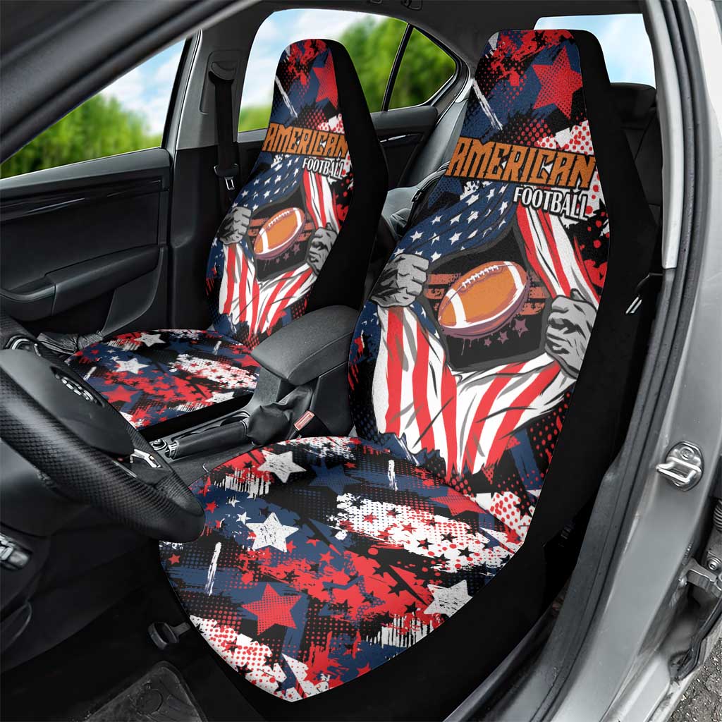 American Football Grunge Car Seat Cover Special Version - Wonder Print Shop