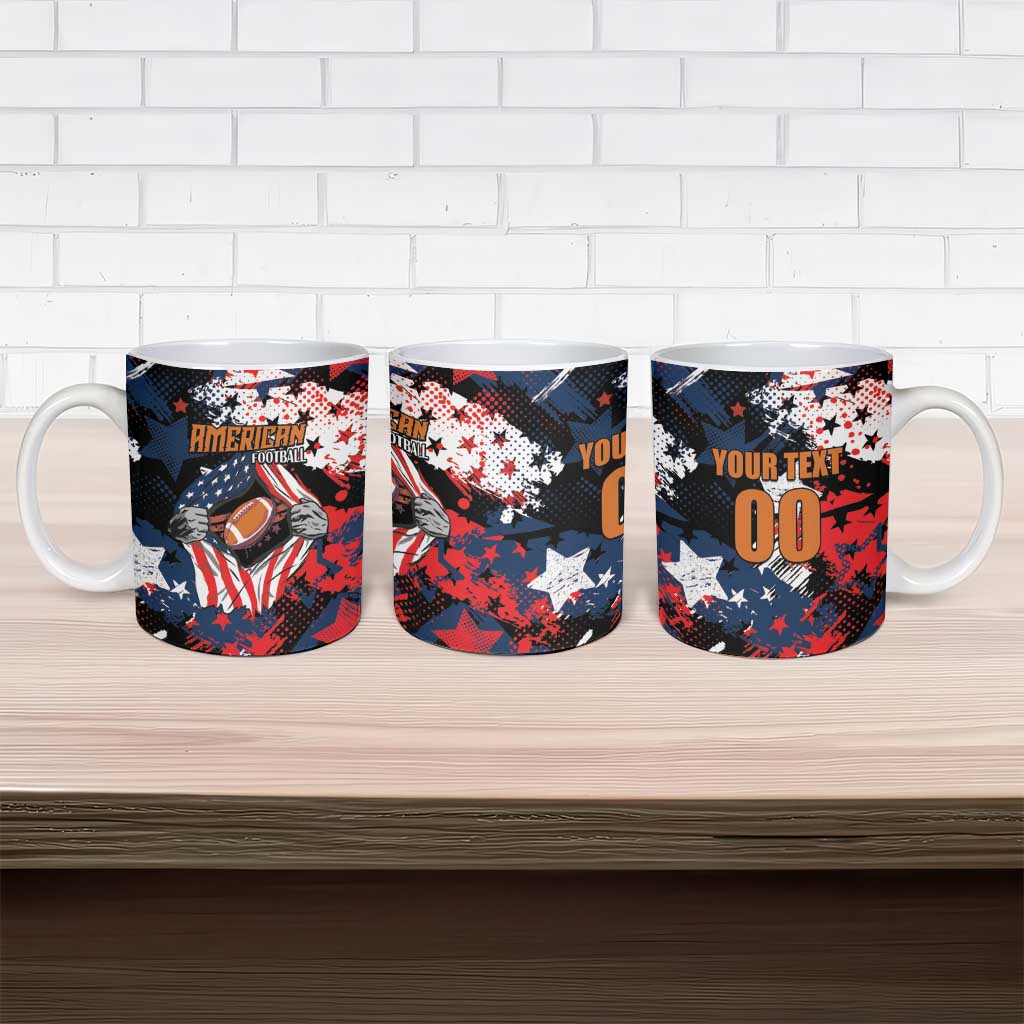Custom American Football Grunge Ceramic Mug Special Version - Wonder Print Shop