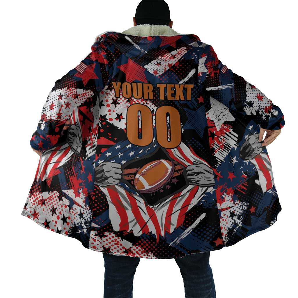 Custom American Football Grunge Cloak Special Version - Wonder Print Shop