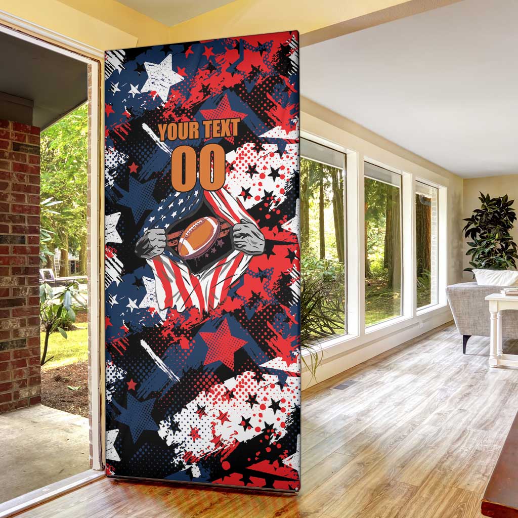 Custom American Football Grunge Door Cover Special Version - Wonder Print Shop