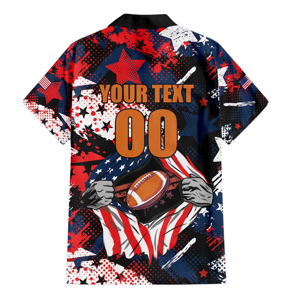 Custom American Football Grunge Family Matching Mermaid Dress and Hawaiian Shirt Special Version - Wonder Print Shop