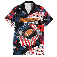 Custom American Football Grunge Family Matching Off The Shoulder Long Sleeve Dress and Hawaiian Shirt Special Version - Wonder Print Shop