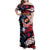 Custom American Football Grunge Family Matching Off Shoulder Maxi Dress and Hawaiian Shirt Special Version - Wonder Print Shop