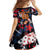 Custom American Football Grunge Family Matching Off Shoulder Short Dress and Hawaiian Shirt Special Version - Wonder Print Shop