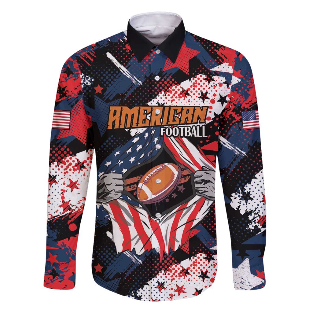 Custom American Football Grunge Family Matching Tank Maxi Dress and Hawaiian Shirt Special Version - Wonder Print Shop