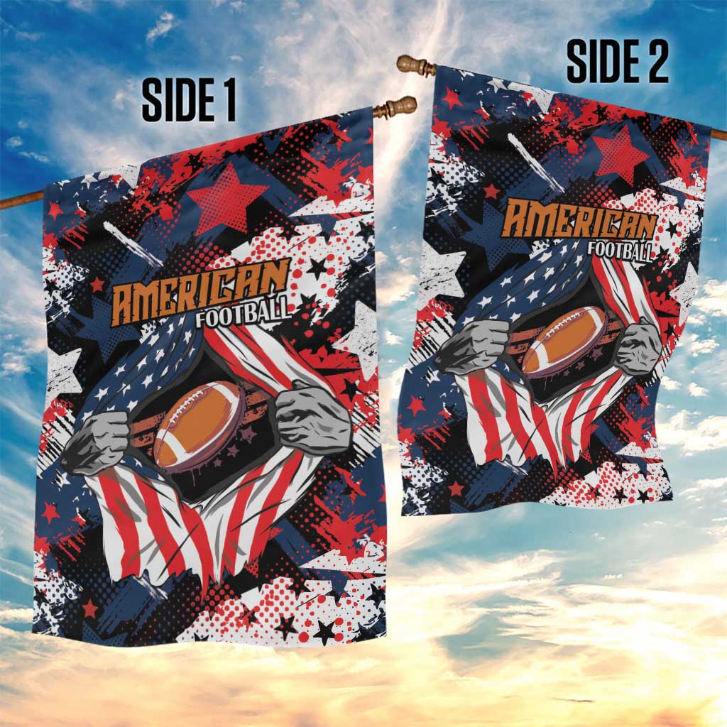 American Football Grunge Garden Flag Special Version - Wonder Print Shop