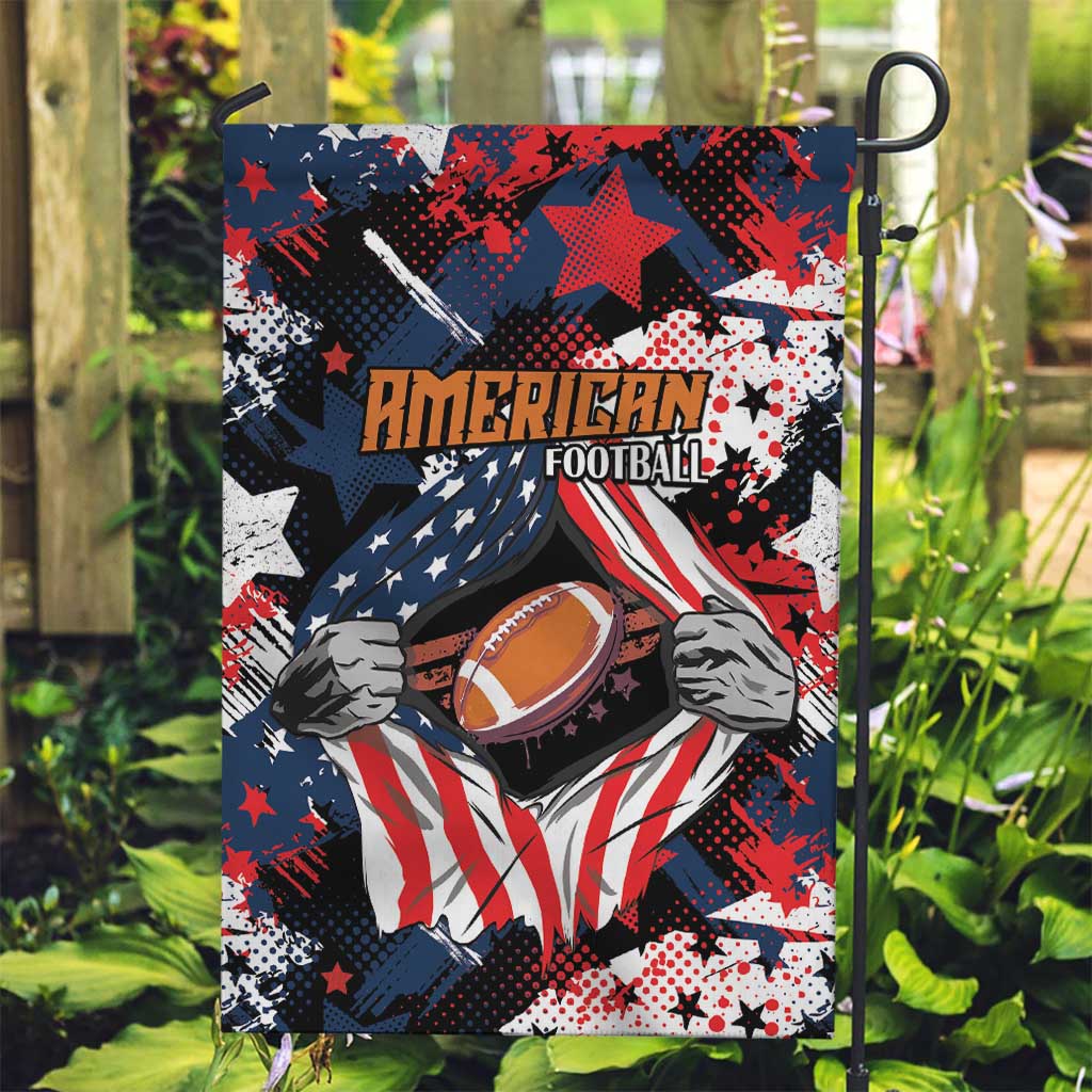 American Football Grunge Garden Flag Special Version - Wonder Print Shop