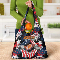 American Football Grunge Grocery Bag Special Version - Wonder Print Shop