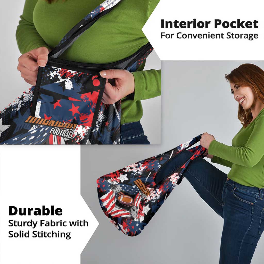 American Football Grunge Grocery Bag Special Version - Wonder Print Shop